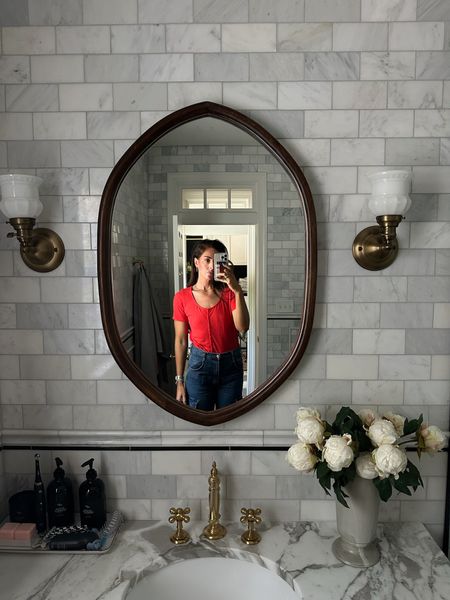 Greta easily has the best bathroom in the house… I must admit I’m a little jealous 😏

Top is Sezane, jeans are Agole, linked them both and all the bathroom sources below!

#LTKHome #LTKFamily #LTKWorkwear