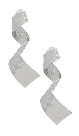 Streamer Earrings in Silver | Revolve Clothing (Global)