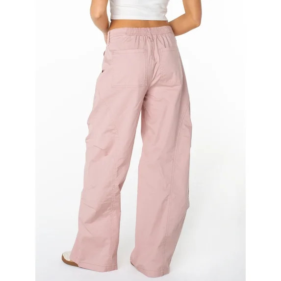 Celebrity Pink Women's and Women's Plus Wide Leg Cargo Pants, Sizes XS-4X | Walmart (US)