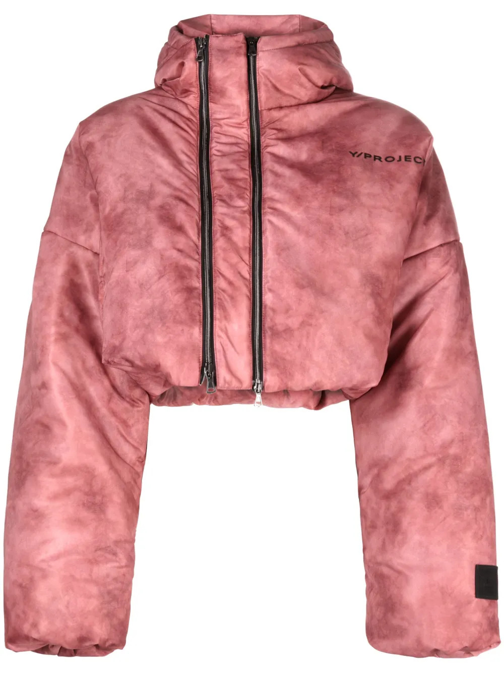 Y/Project double-collar Cropped Puffer Jacket - Farfetch | Farfetch Global