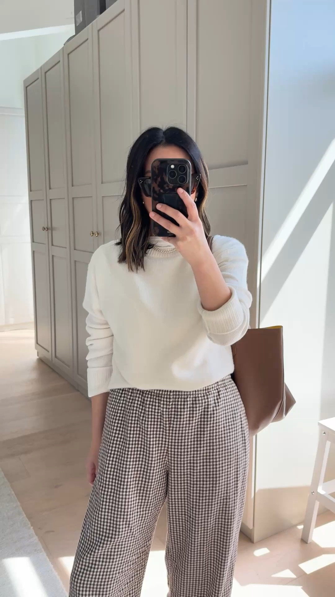 The perfect cream cashmere sweater for spring. Go tts. @Quince #quincepartner