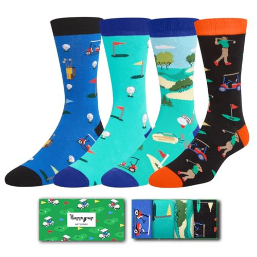 HAPPYPOP Cool Gifts for Golfers Men - Funny Golf Gifts for Women Men Unique, Golfing Socks Stocking Stuffers | Amazon (US)