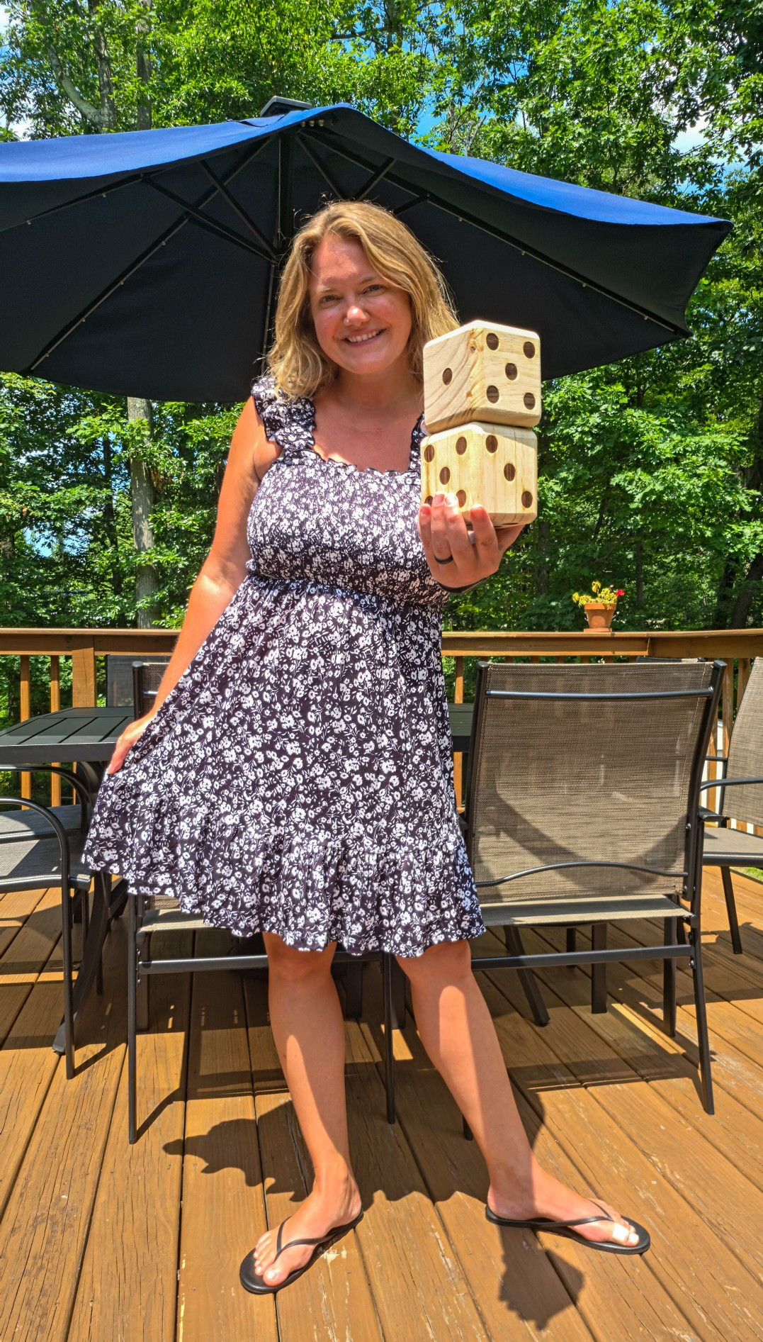Loving this outfit lately! 🤍 This dress is comfortable, flattering, and easy to throw on for just about any occasion. It's one of those pieces you'll reach for over and over again.Also linking these dice because they've been keeping the kids (and adults!) entertained all summer. They're perfect for the backyard, the beach, parks, camping, or BBQs.Everything is linked in my LTK! 💕 #LTK #LTKStyle #LTKFinds #SummerStyle #AmazonFinds #MomLife

#LTKgrwm #LTKootd #LTKMidsize