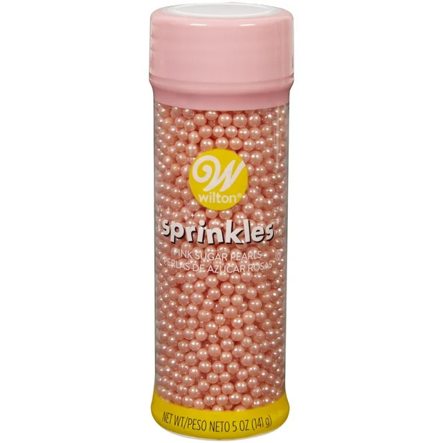 Wilton Sugar Pearl Sprinkles, Pastel Pink, 5 oz. - Walmart.com | Walmart (US)