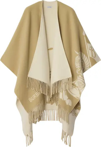 Burberry EKD Wool Cashmere Cape | Nordstrom | Nordstrom