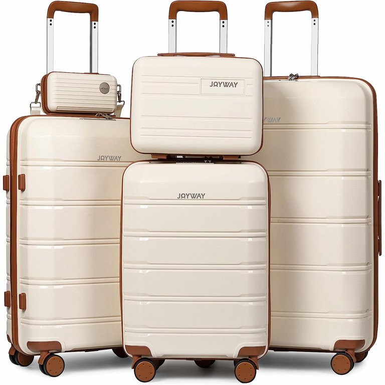 Joyway - 5 Luggage Sets PP Hardside Spinner Luggage - (20", 24", 28") | Walmart (US)