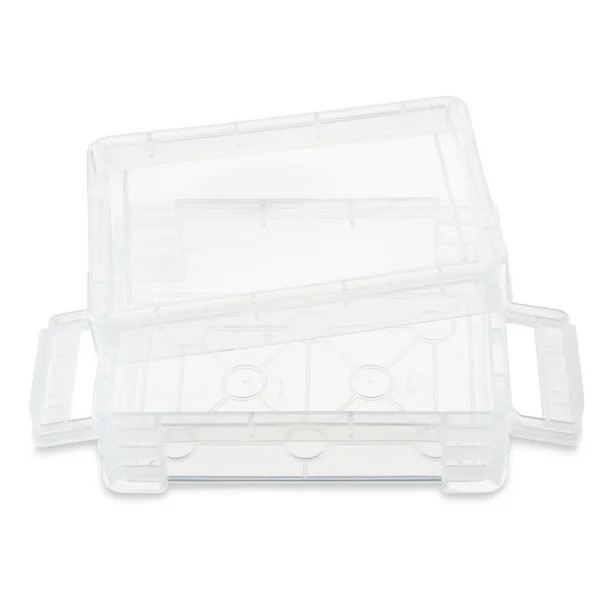 Pen + Gear Plastic Storage Box Desktop Organizer, Clear | Walmart (US)