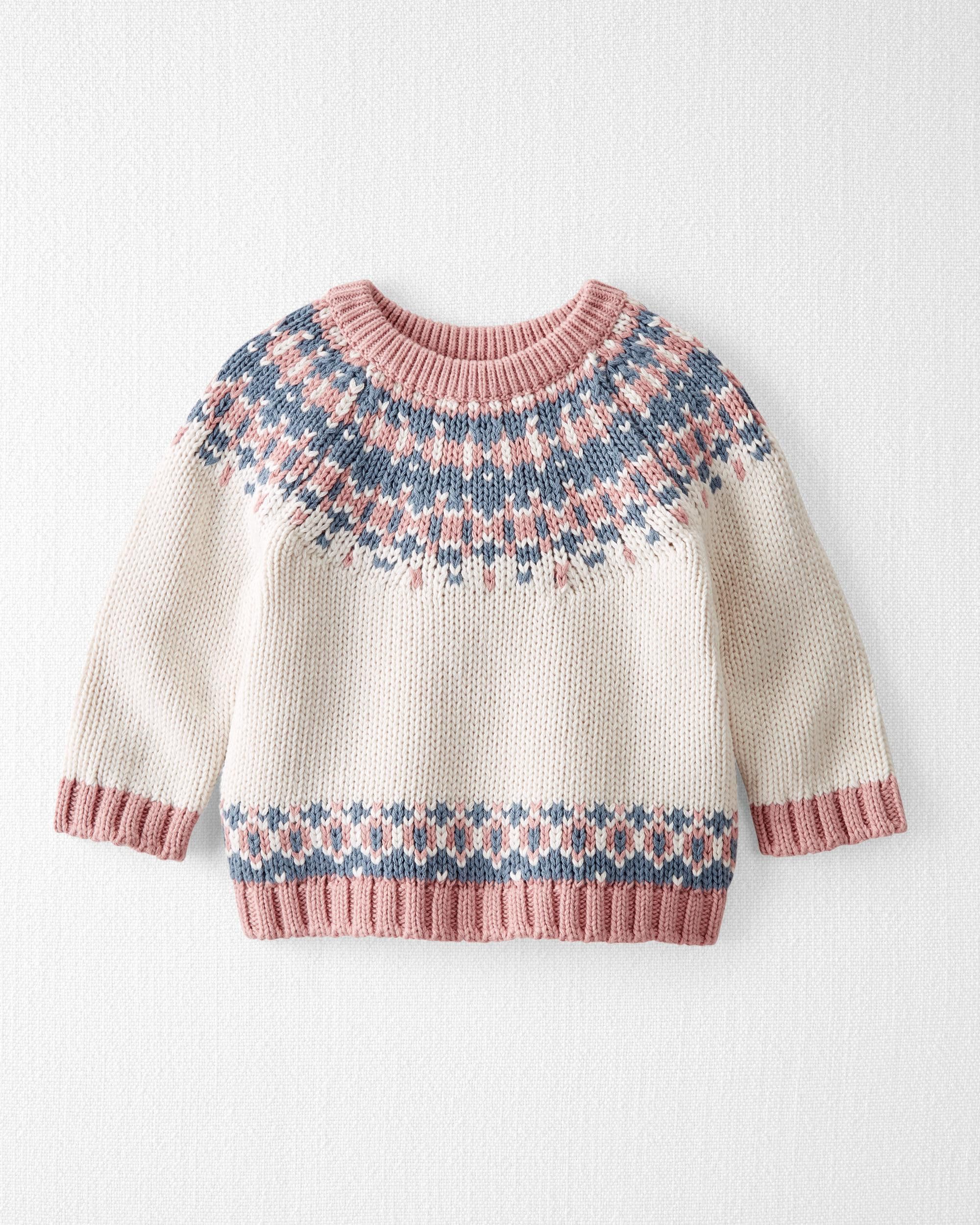 Baby Organic Cotton Fair Isle Chunky Sweater | Carter's
