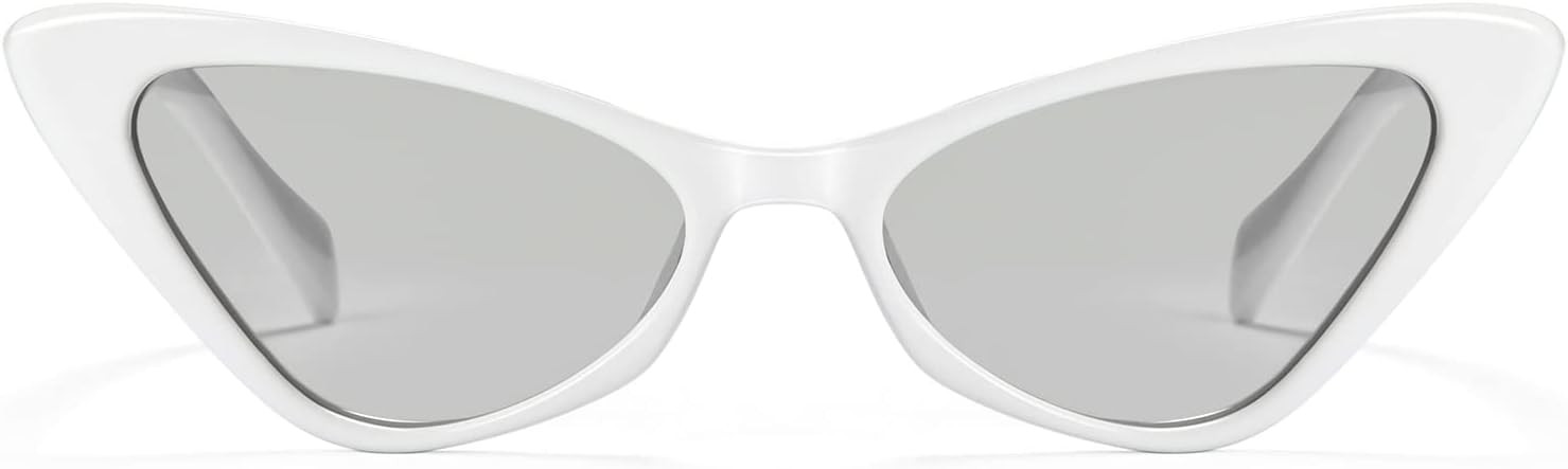 Veda Tinda Vision Retro Narrow Cat Eye Sunglasses for Women,Vintage Tinted Lens Trendy Cool Styli... | Amazon (US)