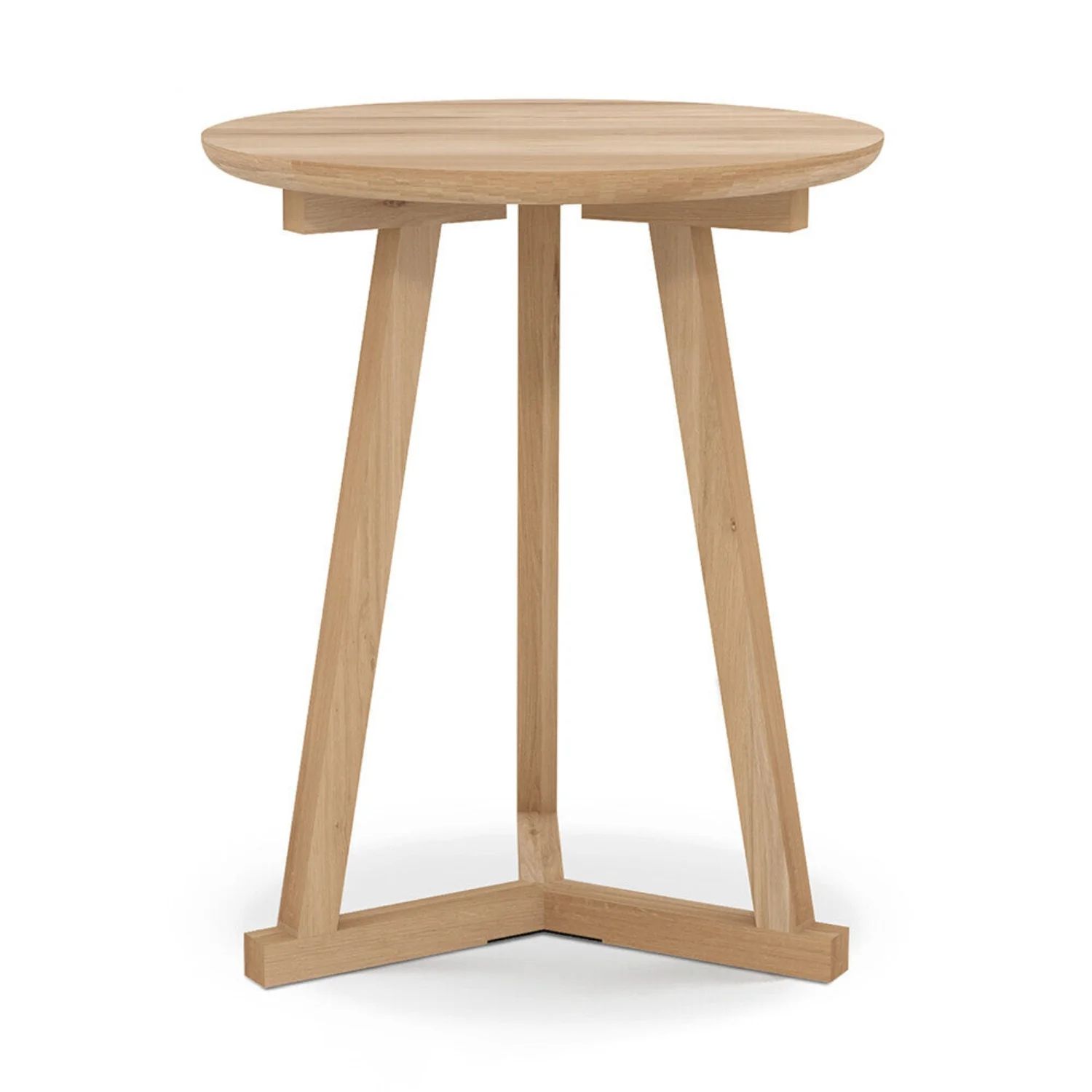 Oak Tripod Side Table in Various Colors | Burke Decor
