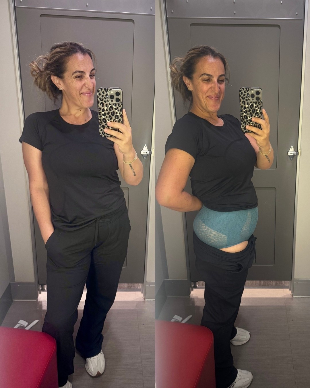 My on the go outfit! This is Lulu but you know I have an Amazon find too! 
I size up in pants and shirt because I don’t want them skin tight!
So Amazon id do large in both
Lulu I do a 10.

#LTKStyleTip #LTKMidsize #LTKActive