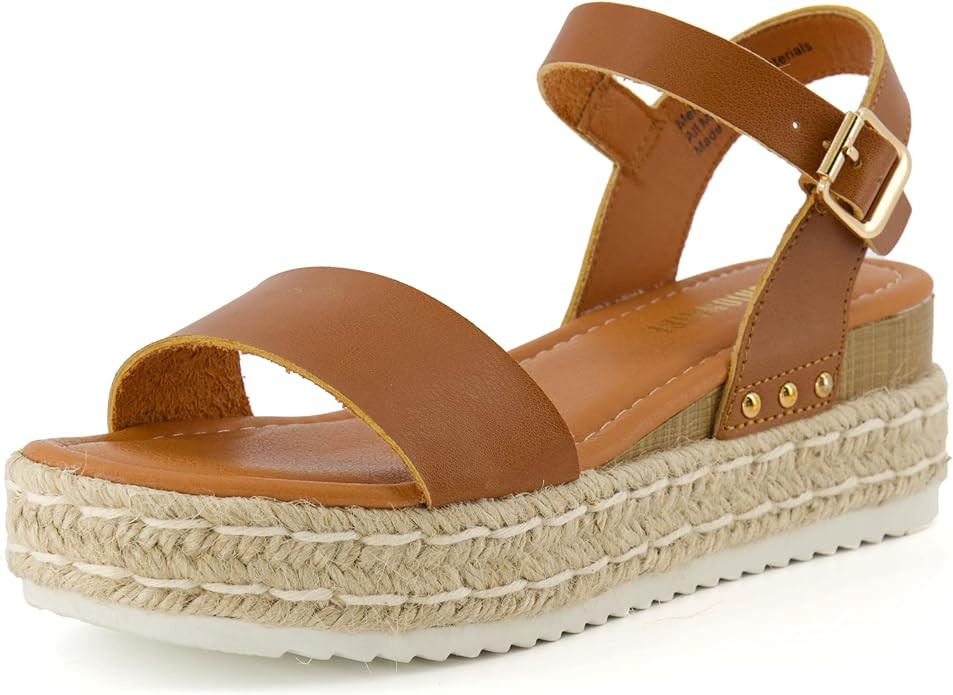CUSHIONAIRE Women's Melissa Espadrille Platform Wedge Sandal | Amazon (US)