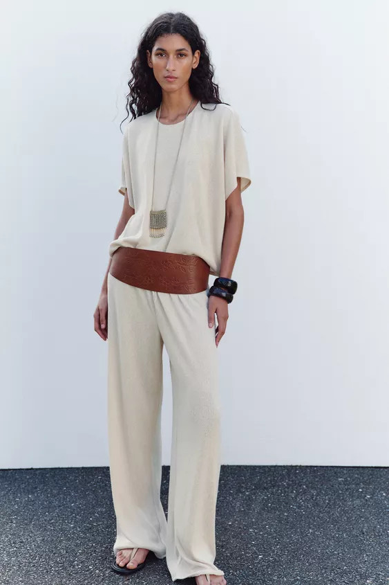 RUSTIC STRAIGHT LEG PANTS | Zara US