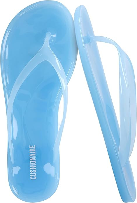 CUSHIONAIRE Splash Jelly Flip Flops for Women With Flexible Sole, Soft Footbed Summer Sandals for... | Amazon (US)