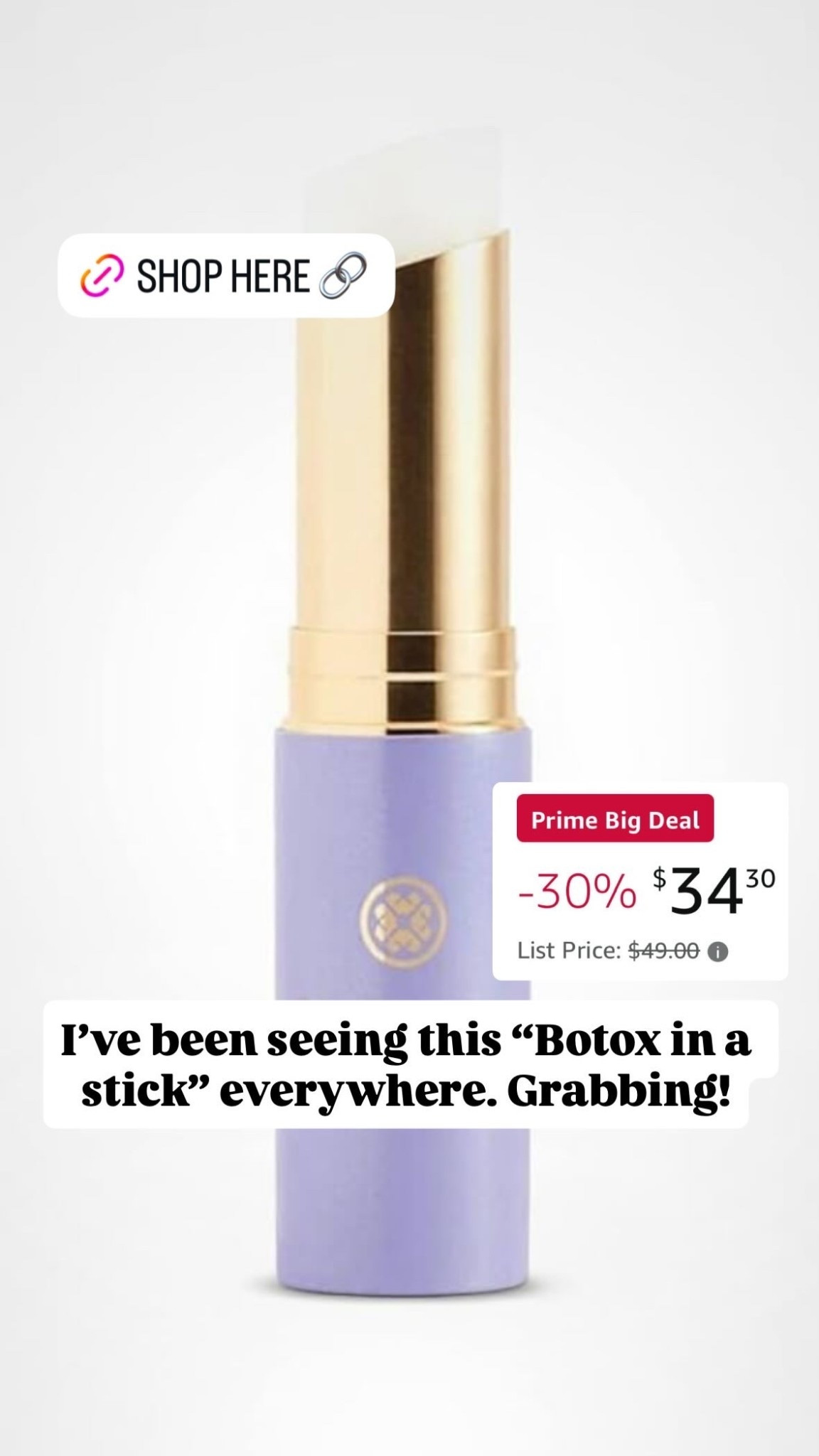 “Botox in a bottle” that everyone is raving about! Trying this serum stick by Tatcha! On sale for prime day!

#LTKBeauty #LTKSaleAlert #LTKFindsUnder50
