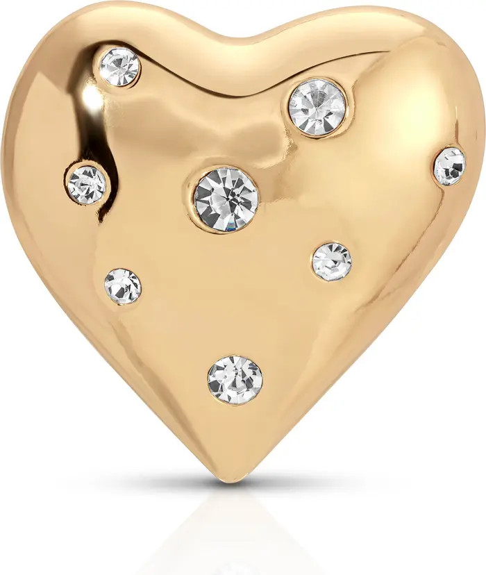 Crystal Heart Stud Brooch | Nordstrom