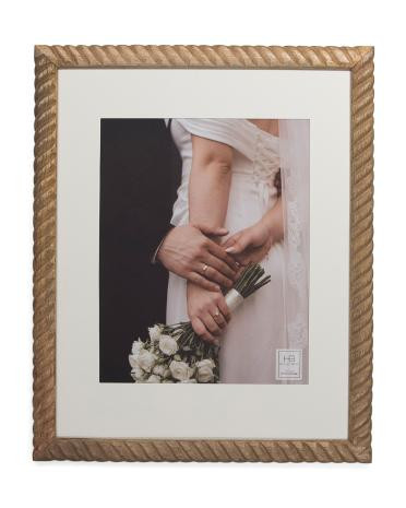 16x20 matted to 11x14 twist wood wall portrait picture frame | TJ Maxx