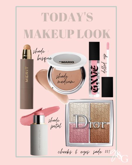 Todays makeup look— 
Merit : shade bisque
Mario cream bronzer: medium
Westman atelier cream blush: petal
Dior highlight palette in 001
GXVE beauty lip gloss: dolled up 

#LTKbeauty #LTKFind #LTKunder50