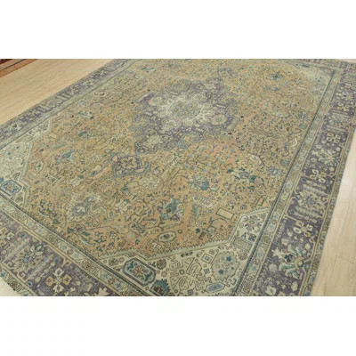 Moziah One-of-a-Kind 9'5'' X 12'7'' 1970s Wool Area Rug Pink | Wayfair North America