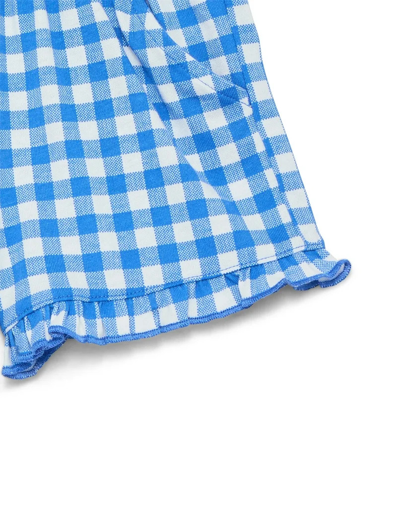 Wonder Nation Toddler Girls Ruffle Hem Shorts, Sizes 18M-5T | Walmart (US)