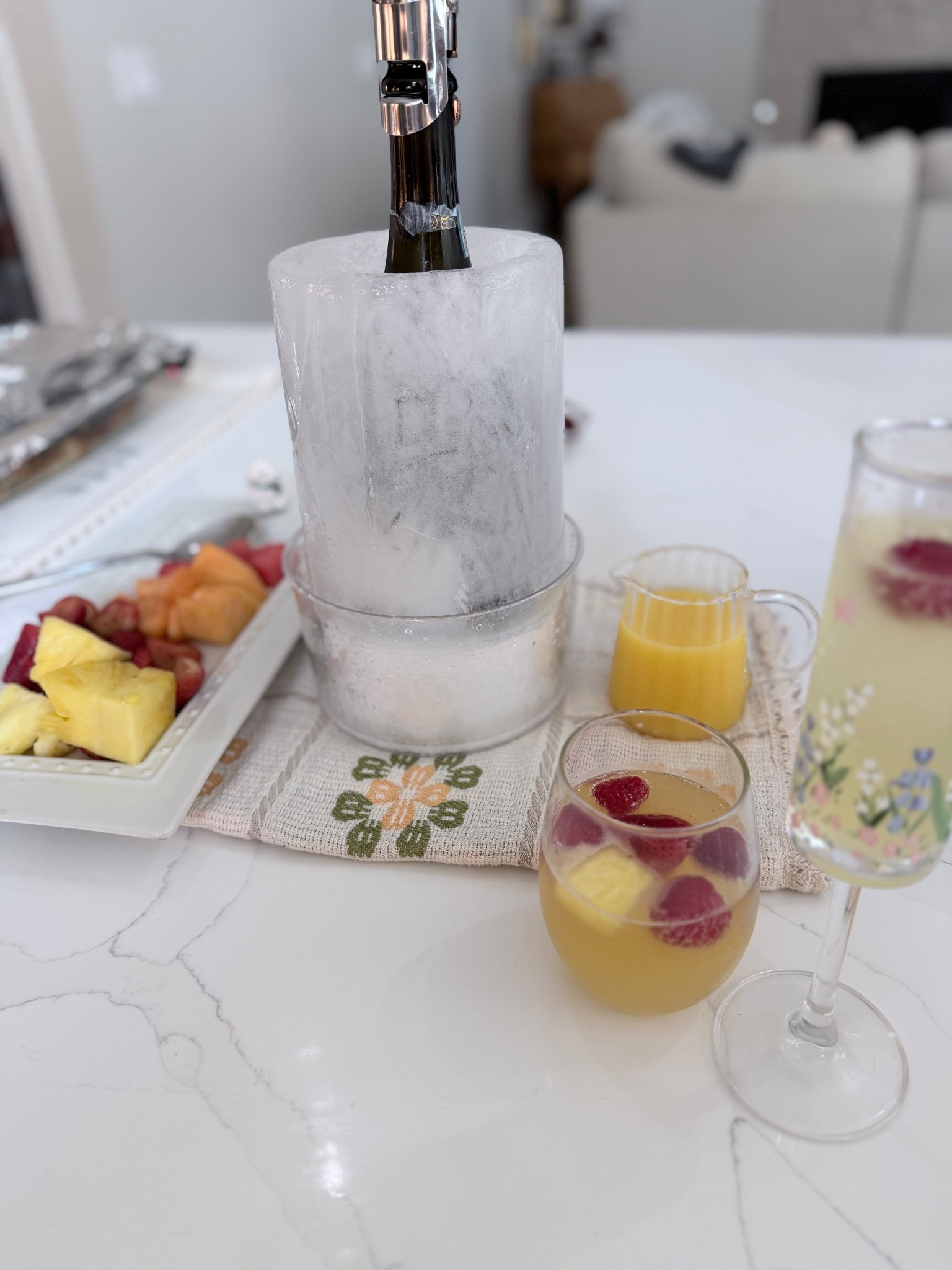 Easter brunch necessities! This ice mold for wine or prosecco came in clutch! Keeps it so cold! Used this creamer cup for oj because we don’t need an entire carafe, just a waft will do 🥰

#LTKfoodie #LTKHome