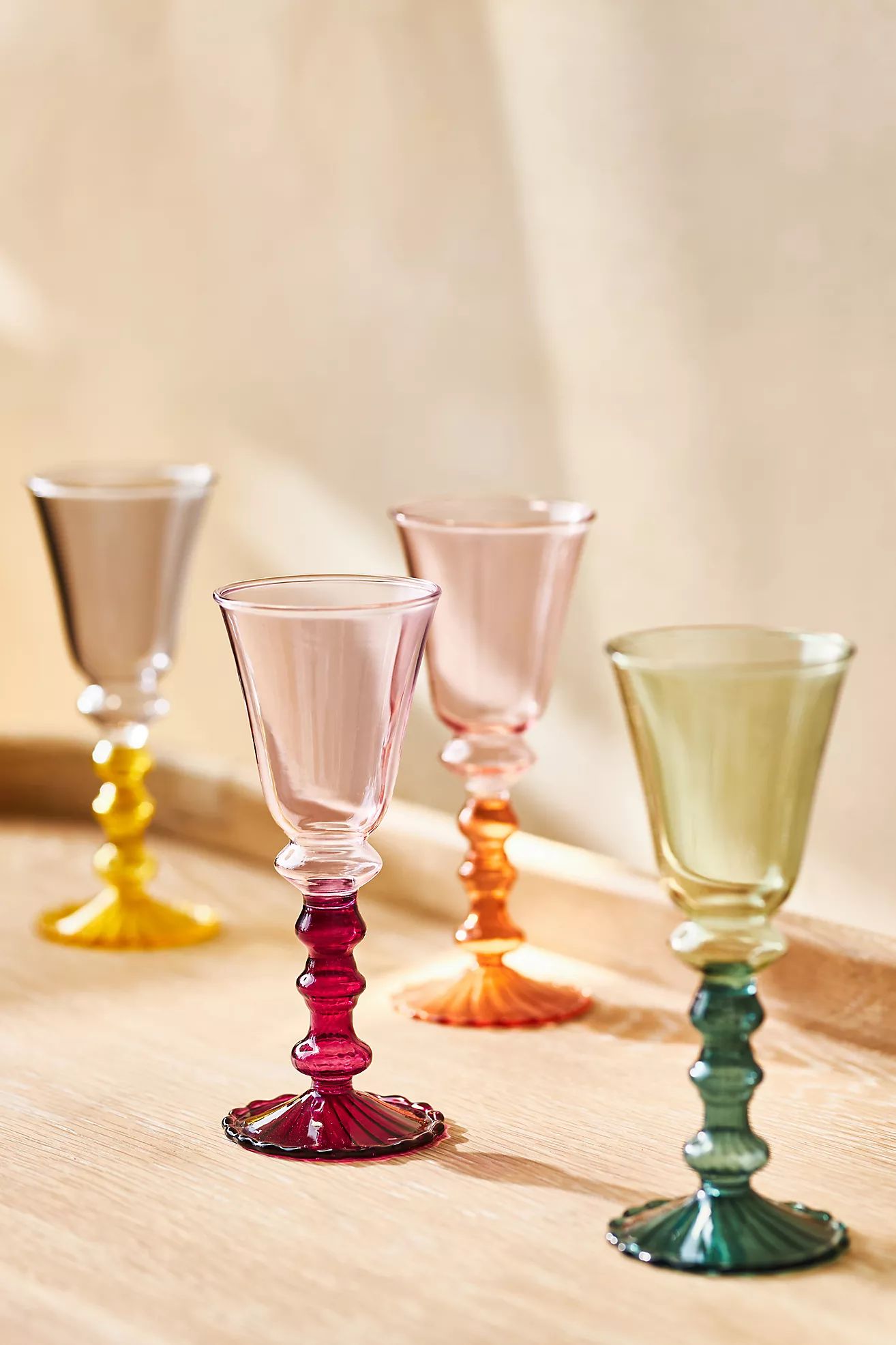 Cinzia Cordial Glasses, Mixed Set of 4 | Anthropologie (US)