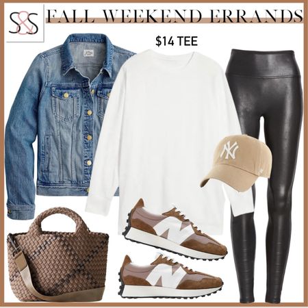 Great fall outfit for any occasion!


Denim jacket, jeans, white, long sleeve, tea, faux, leather leggings, new balance, 327, Naghedi bag, fall outfit 

#LTKU #LTKSeasonal #LTKfindsunder50