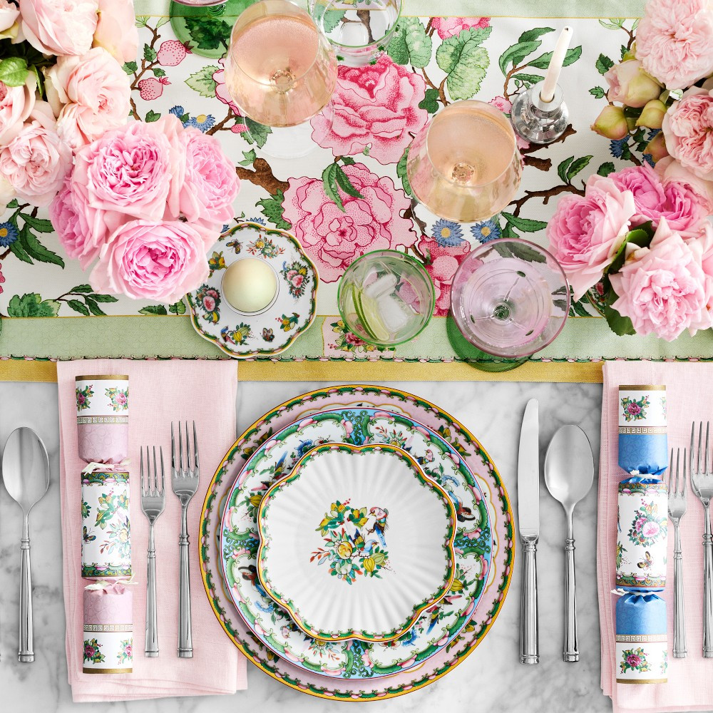 Famille Rose Scalloped Appetizer Plates, Set of 4 | Williams-Sonoma