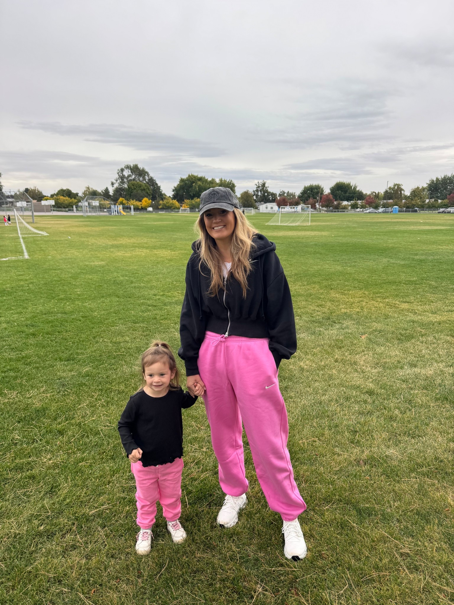 Matching with my girl. Also… couldn’t pass up my fav sweats in the most perfect bubblegum pink. 

#LTKFamily #LTKMidsize #LTKSaleAlert
