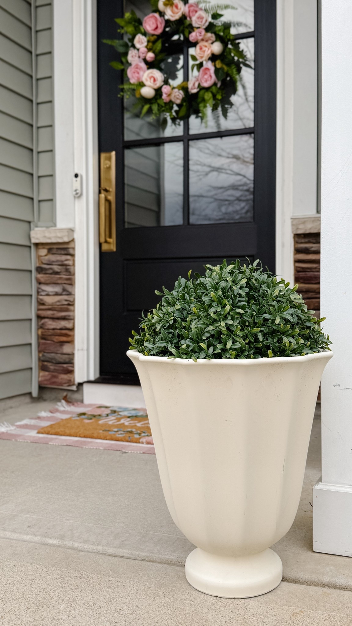 Beautiful planter under $20!! Spring front door, spring porch decor, Easter porch decor 

#LTKHome