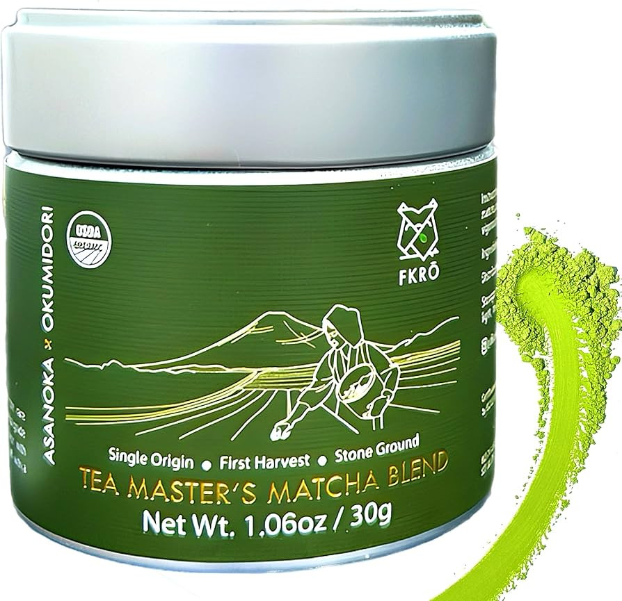 Amazon.com: FKRO Organic Tea Master's Ceremonial Grade Japanese Matcha Green Tea Powder. 1st Harv... | Amazon (US)
