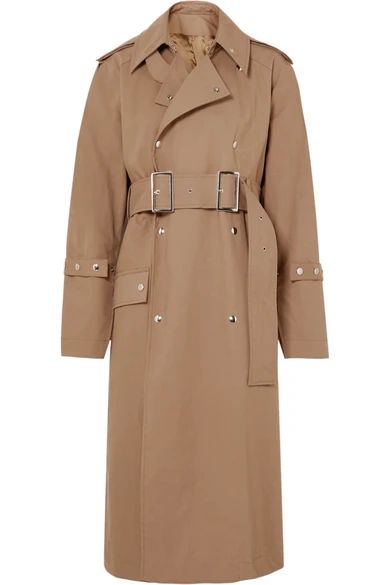 Oversized cotton-twill trench coat | NET-A-PORTER (US)