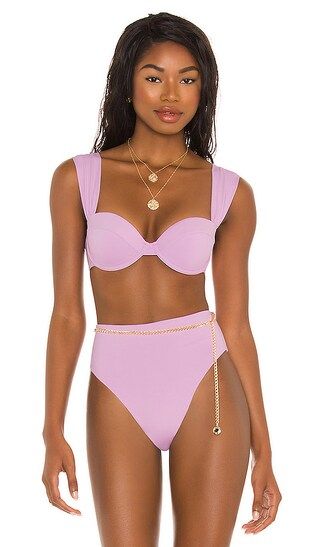 Claudia Bikini Top in Lilac | Revolve Clothing (Global)