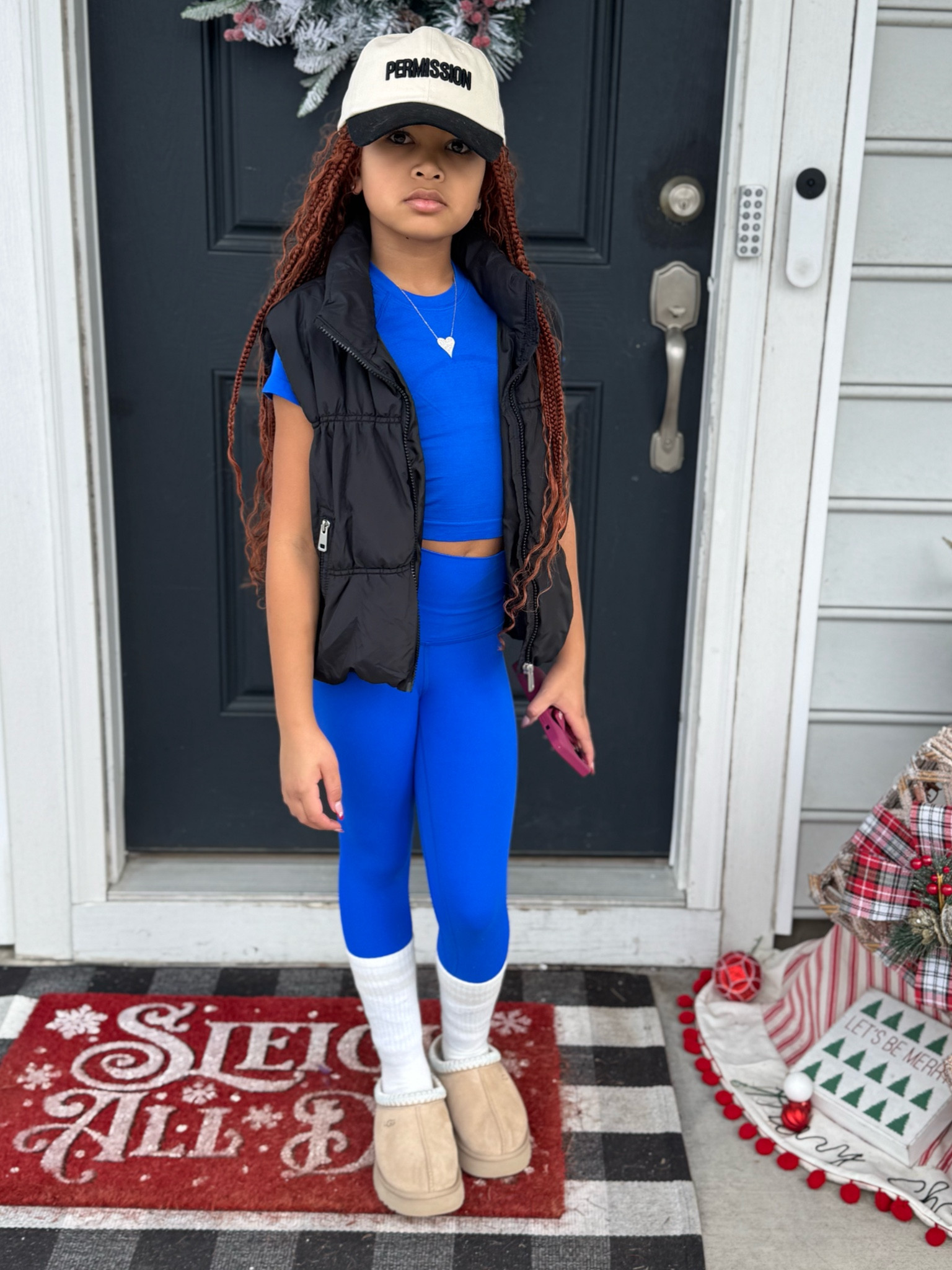 My little fierce queen! Lululemon // Ugg // tazz // platforms // puffer vest // braids 

#LTKKids #LTKShoeCrush #LTKSaleAlert