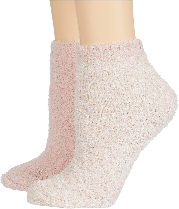 Barefoot Dreams CozyChic 2 Pair Tennis Sock Set, Plush Socks, Set of 2 | Amazon (US)