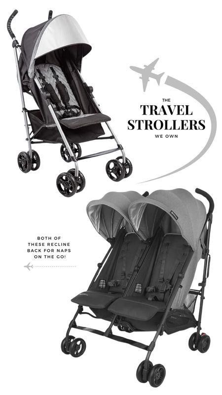 These are the two travel strollers we own—both recline back which is *so helpful* for naps on the go when traveling. We did not use the special travel case for our double Uppababy one, but I bet it would be insured if you did. Alt strollers and travel bags linked, as well. 

#LTKbaby #LTKfamily #LTKtravel