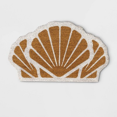 18"x30" Shells Coir Doormat Natural/White - Sun Squad™ | Target