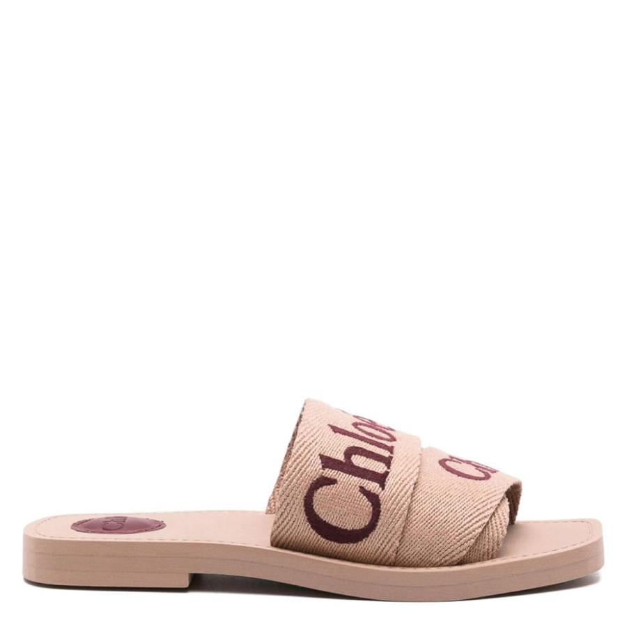 Chloe Woody Logo-Embroidered Slides | Jomashop.com & JomaDeals.com