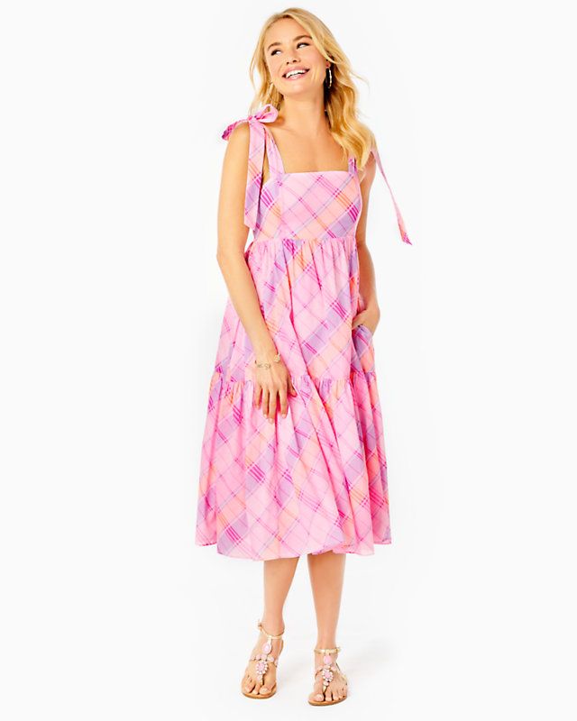 Anlee Cotton Midi Dress | Lilly Pulitzer | Lilly Pulitzer