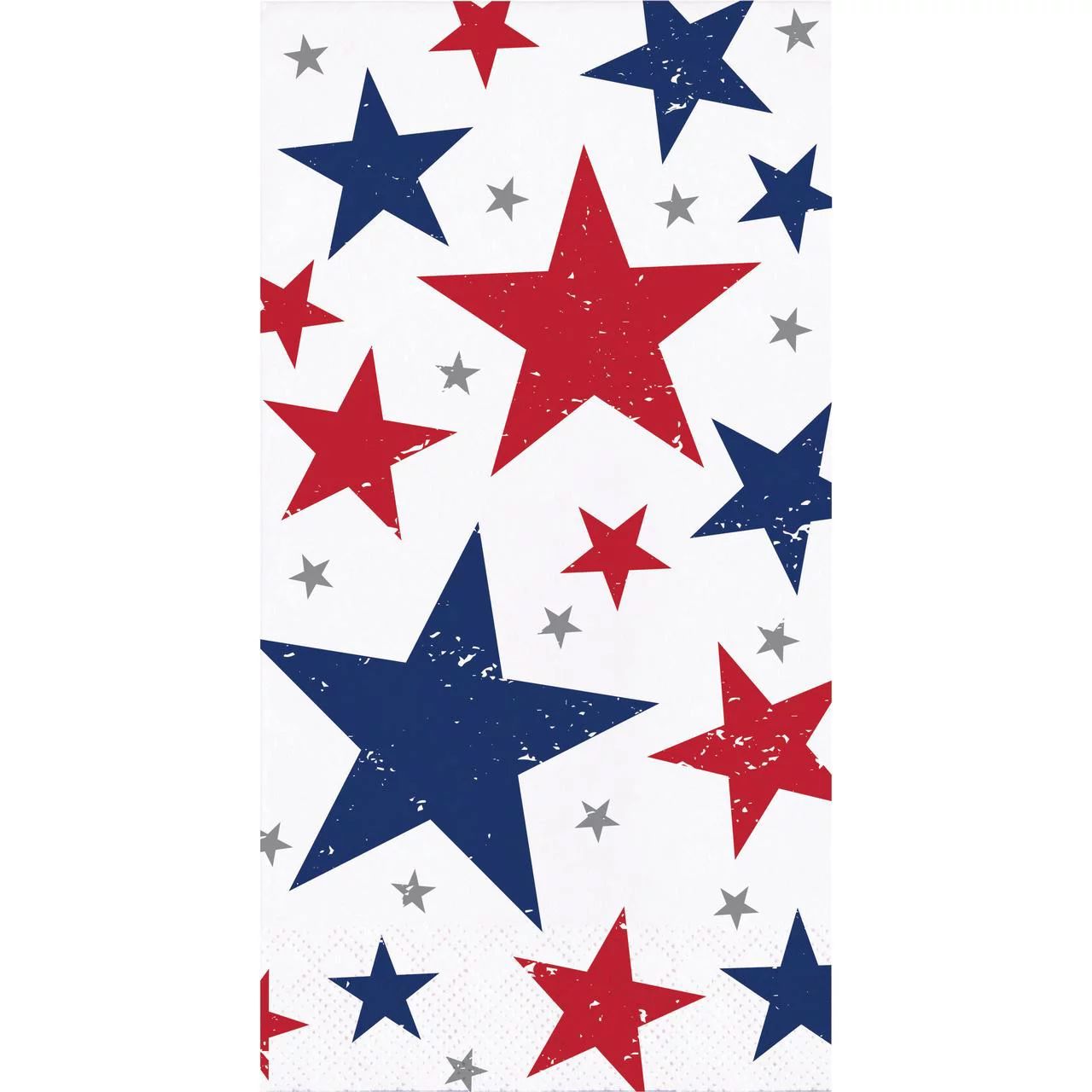 Red, White & Blue Stars Paper Guest Napkin, 8" x 4", 16 Ct. Way to Celebrate | Walmart (US)
