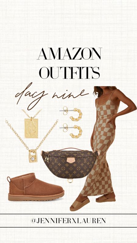 Amazon outfits

Jewelry code JENNIFER20

Checkered dress. Fall maxi. Fall dress. Fall style. Ugg boots. Bum bag. 

#LTKsalealert #LTKunder100 #LTKSeasonal