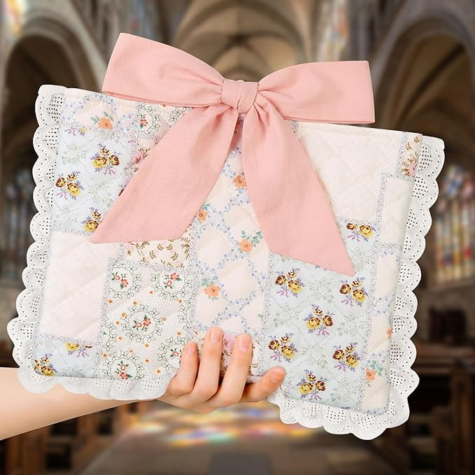 Vintage Spliced Floral Quilted Bible Cover for Women – Fits Standard Size Bibles Padded Protect... | Amazon (US)