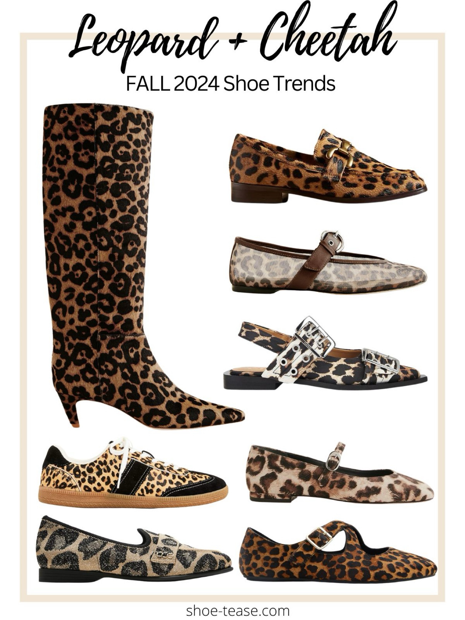 Fall 2024 women’s shoe trends: leopard print shoes, cheetah, print shoes, crock, and shoes, snake print shoes and zebra print shoes

#LTKSeasonal #LTKShoeCrush
