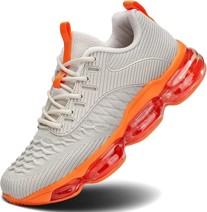 Womens Walking Running Shoes Air Cushion Basketball Sneakers Fashion Tennis Breathable Sport Gym ... | Amazon (US)