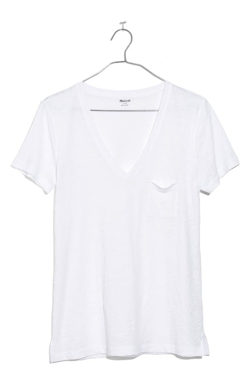 Madewell Whisper Cotton V-Neck Pocket Tee | Nordstrom