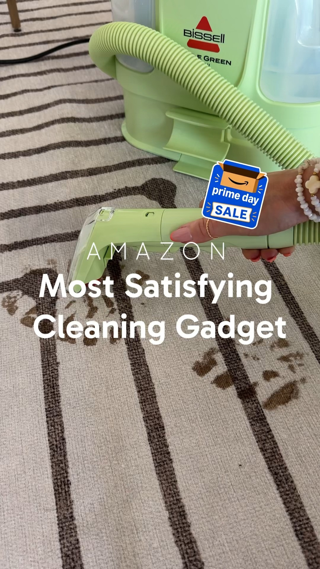 This is one of the biggest Prime Day deals on the Bissell Little Green Mini. This compact cleaner is perfect for tackling spills, stains, upholstery, car seats, rugs, and more without dragging out a full-size machine. 

 #LTKHome