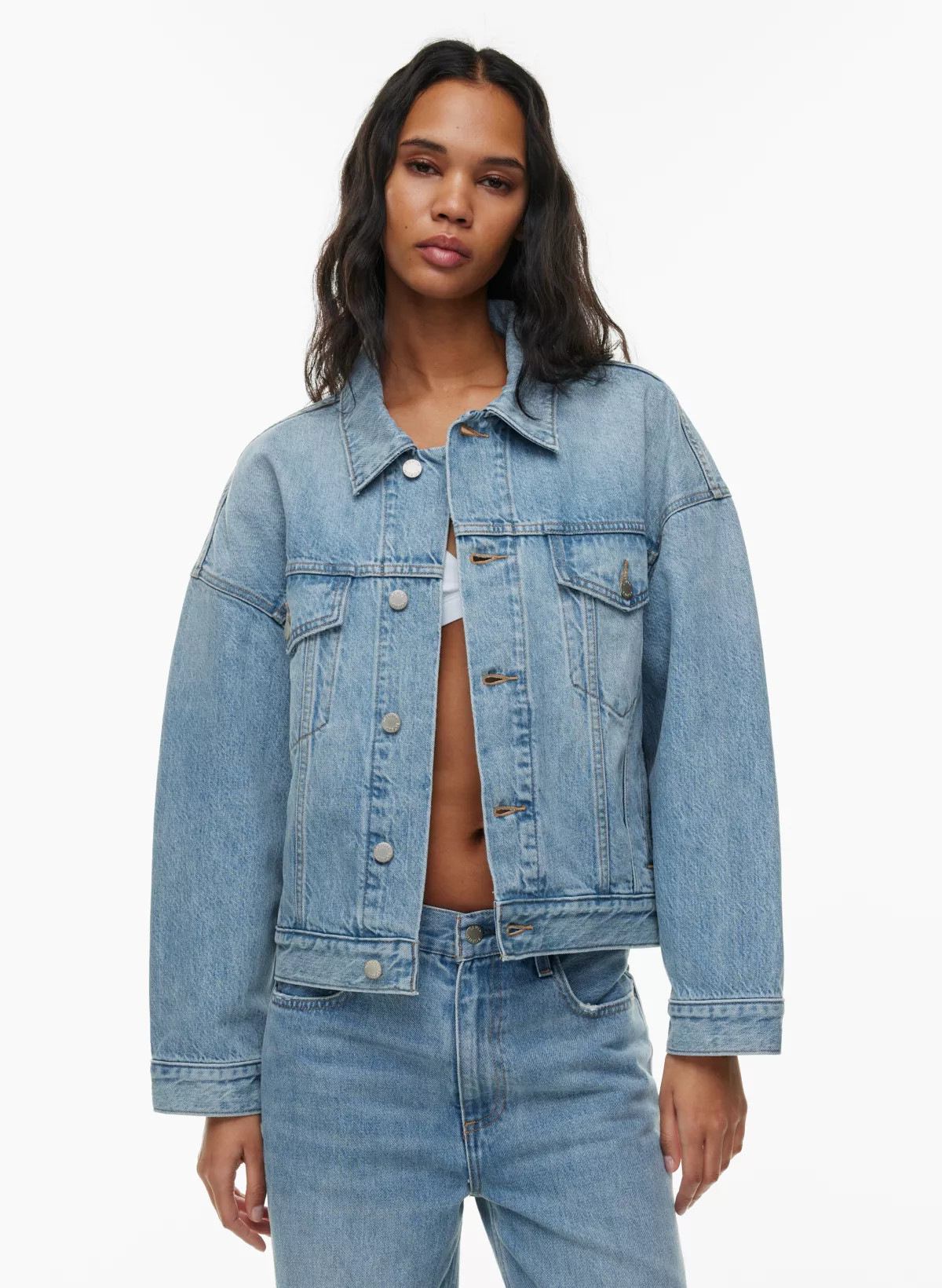 THE ALI VINTAGE DENIM JACKET | Aritzia