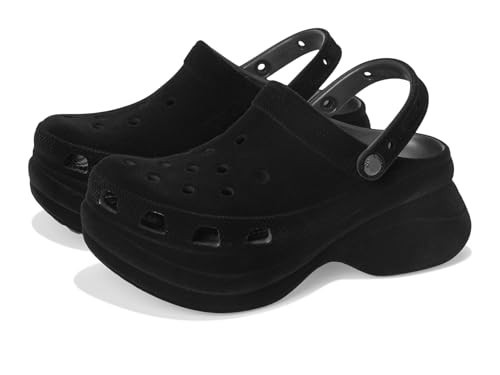 Crocs Womens Classic Bae Clog Black Velvet 5 Medium | Amazon (US)
