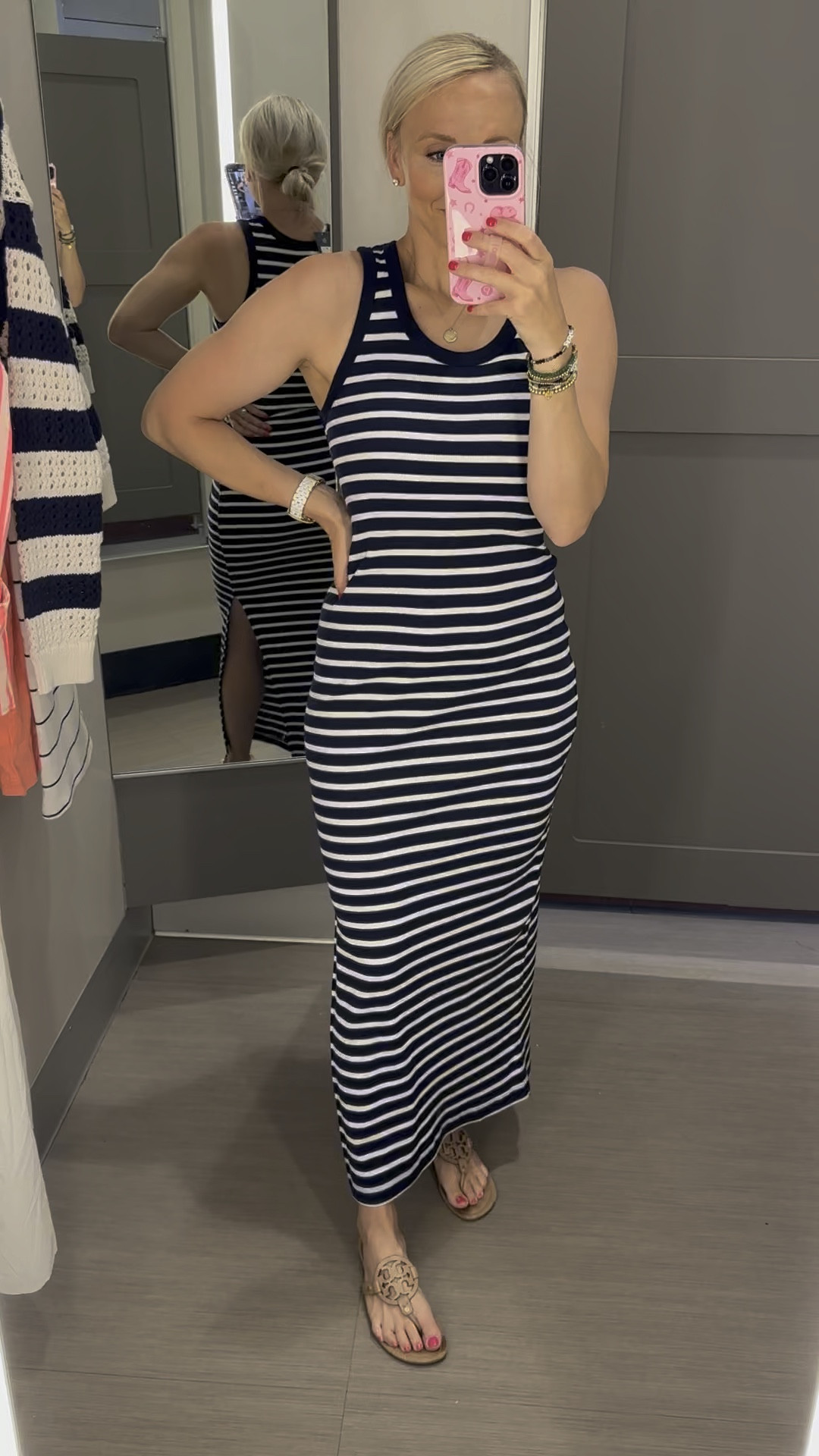 Wearing a medium in the striped dress from target - would be perfect for the 4th of July but also, it’s just so cute!!! Comes in other colors 

#LTKFindsUnder100 #LTKFindsUnder50 #LTKStyleTip