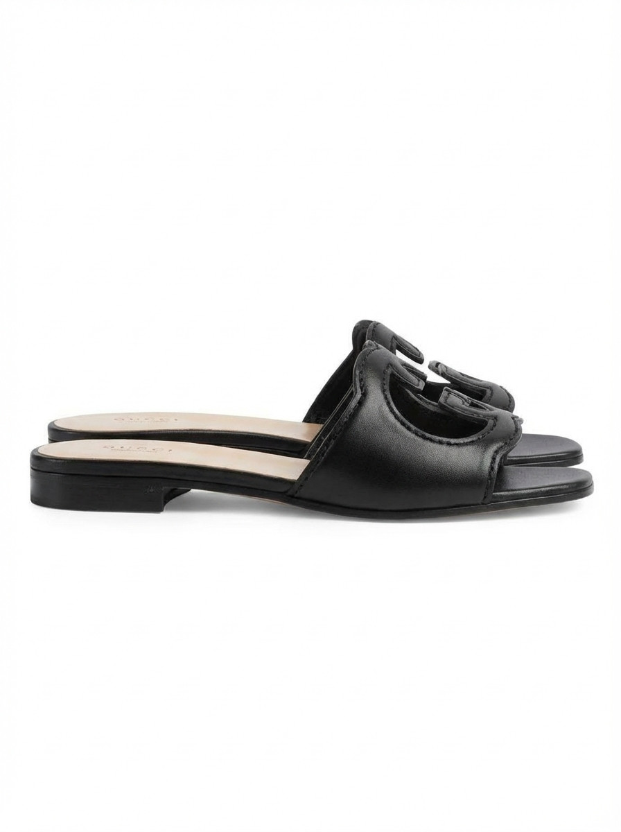 Gucci Logo Cut-Out Sandals | Senser US